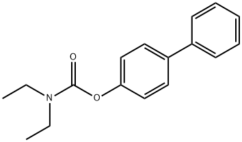 [1,1'-biphenyl]-4-yl diethylcarbamate 结构式