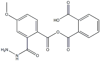 2-{[2-(4-methoxybenzoyl)hydrazino]carbonyl}benzoic acid 化学構造式