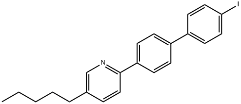 2-(4'-iodo[1,1'-biphenyl]-4-yl)-5-pentylpyridine 结构式