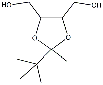 [2-tert-butyl-5-(hydroxymethyl)-2-methyl-1,3-dioxolan-4-yl]methanol Struktur