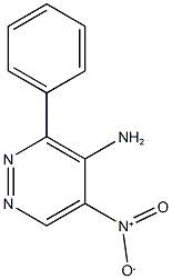 4-amino-5-nitro-3-phenylpyridazine Structure