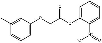 2-nitrophenyl (3-methylphenoxy)acetate 结构式