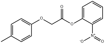 2-nitrophenyl (4-methylphenoxy)acetate 化学構造式