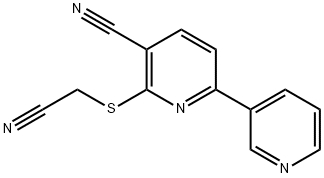 2-[(cyanomethyl)sulfanyl]-3-cyano-2,3'-bipyridine,118948-01-9,结构式