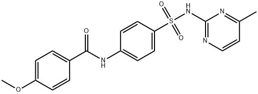 4-methoxy-N-(4-{[(4-methyl-2-pyrimidinyl)amino]sulfonyl}phenyl)benzamide,118950-51-9,结构式