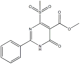 methyl 4-(methylsulfonyl)-6-oxo-2-phenyl-1,6-dihydro-5-pyrimidinecarboxylate|