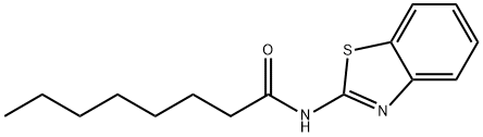 N-(1,3-benzothiazol-2-yl)octanamide Structure