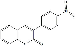 3-[4-(dioxidosulfanyl)phenyl]-2H-chromen-2-one Structure