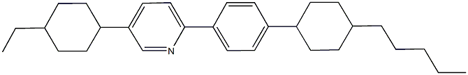 5-(4-ethylcyclohexyl)-2-[4-(4-pentylcyclohexyl)phenyl]pyridine 化学構造式