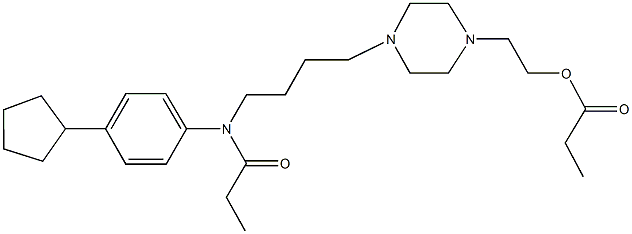 119512-49-1 2-(4-{4-[4-cyclopentyl(propionyl)anilino]butyl}-1-piperazinyl)ethyl propionate