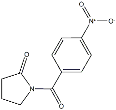 1-{4-nitrobenzoyl}-2-pyrrolidinone Structure