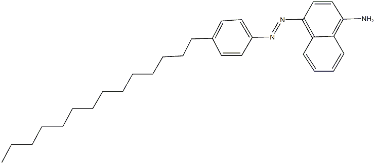 4-[(4-tetradecylphenyl)diazenyl]-1-naphthylamine Struktur