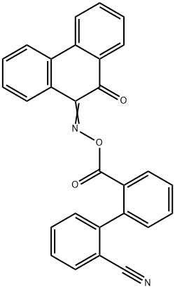 2'-({[(10-oxo-9(10H)-phenanthrenylidene)amino]oxy}carbonyl)[1,1'-biphenyl]-2-carbonitrile Structure