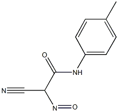 2-cyano-N-(4-methylphenyl)-2-nitrosoacetamide Structure