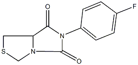 6-(4-fluorophenyl)-1H-imidazo[1,5-c][1,3]thiazole-5,7(6H,7aH)-dione 化学構造式