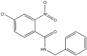 N-benzyl-4-chloro-2-nitrobenzamide Struktur