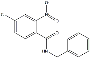 N-benzyl-4-chloro-2-nitrobenzamide 结构式