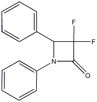 3,3-difluoro-1,4-diphenyl-2-azetidinone 结构式