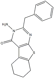 3-amino-2-benzyl-5,6,7,8-tetrahydro[1]benzothieno[2,3-d]pyrimidin-4(3H)-one Structure