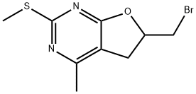 6-(bromomethyl)-4-methyl-5,6-dihydrofuro[2,3-d]pyrimidin-2-yl methyl sulfide Structure