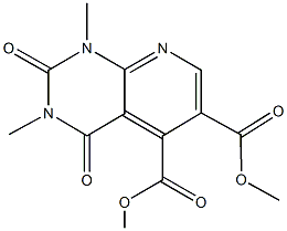 dimethyl 1,3-dimethyl-2,4-dioxo-1,2,3,4-tetrahydropyrido[2,3-d]pyrimidine-5,6-dicarboxylate 化学構造式