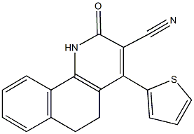 2-oxo-4-(2-thienyl)-1,2,5,6-tetrahydrobenzo[h]quinoline-3-carbonitrile Structure