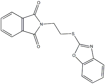 2-[2-(1,3-benzoxazol-2-ylsulfanyl)ethyl]-1H-isoindole-1,3(2H)-dione Structure