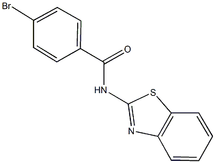 N-(ベンゾチアゾール-2-イル)-4-ブロモベンズアミド 化学構造式