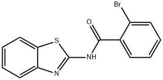 N-1,3-benzothiazol-2-yl-2-bromobenzamide 化学構造式