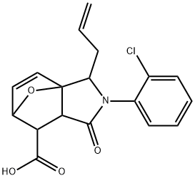 1212069-89-0 2-allyl-3-(2-chlorophenyl)-4-oxo-10-oxa-3-azatricyclo[5.2.1.0~1,5~]dec-8-ene-6-carboxylic acid