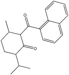 6-isopropyl-3-methyl-2-(1-naphthoyl)cyclohexanone 结构式