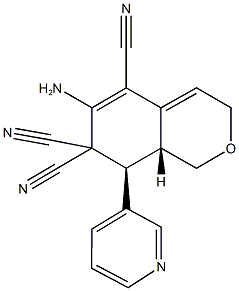 1212133-56-6 6-amino-8-(3-pyridinyl)-8,8a-dihydro-1H-isochromene-5,7,7(3H)-tricarbonitrile