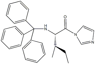 N-[1-(1H-imidazol-1-ylcarbonyl)-2-methylbutyl]-N-tritylamine Structure