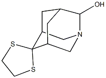 spiro(1-azatricyclo[3.3.1.1~3,7~]decane-6,2'-[1,3]-dithiolane)-2-ol Structure