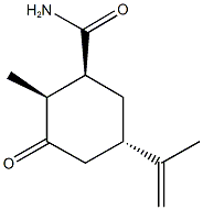 5-isopropenyl-2-methyl-3-oxocyclohexanecarboxamide 结构式