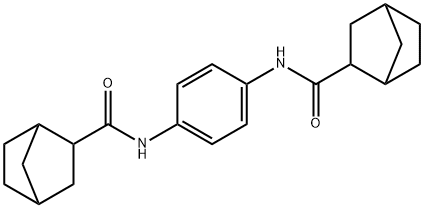 N-{4-[(bicyclo[2.2.1]hept-2-ylcarbonyl)amino]phenyl}bicyclo[2.2.1]heptane-2-carboxamide Structure