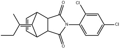 4-(2,4-dichlorophenyl)-10-(1-methylpropylidene)-4-azatricyclo[5.2.1.0~2,6~]dec-8-ene-3,5-dione Struktur