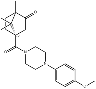 4-{[4-(4-methoxyphenyl)piperazin-1-yl]carbonyl}-1,7,7-trimethylbicyclo[2.2.1]heptan-2-one,1212485-52-3,结构式