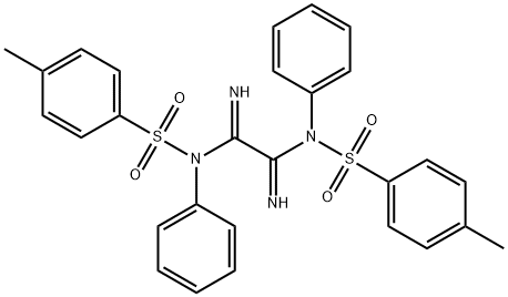 4-methyl-N-[2-{[(4-methylphenyl)sulfonyl]amino}-N-phenyl-2-(phenylimino)ethanimidoyl]benzenesulfonamide,121264-12-8,结构式
