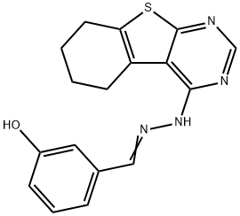 3-hydroxybenzaldehyde 5,6,7,8-tetrahydro[1]benzothieno[2,3-d]pyrimidin-4-ylhydrazone|