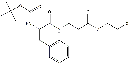 2-chloroethyl 3-({2-[(tert-butoxycarbonyl)amino]-3-phenylpropanoyl}amino)propanoate,1214064-36-4,结构式