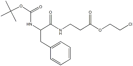 2-chloroethyl 3-({2-[(tert-butoxycarbonyl)amino]-3-phenylpropanoyl}amino)propanoate Structure