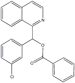 (3-chlorophenyl)(1-isoquinolinyl)methyl benzoate,121451-76-1,结构式