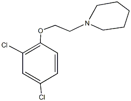 2,4-dichlorophenyl 2-(1-piperidinyl)ethyl ether Struktur