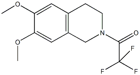 6,7-dimethoxy-2-(trifluoroacetyl)-1,2,3,4-tetrahydroisoquinoline,121580-34-5,结构式