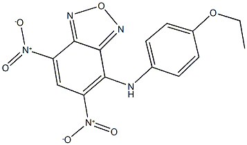 4-(4-ethoxyanilino)-5,7-bisnitro-2,1,3-benzoxadiazole Structure