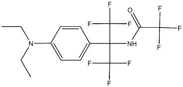 N-[1-[4-(diethylamino)phenyl]-2,2,2-trifluoro-1-(trifluoromethyl)ethyl]-2,2,2-trifluoroacetamide Structure