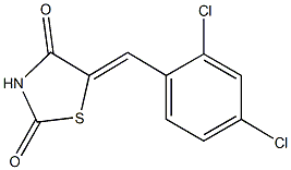 5-(2,4-dichlorobenzylidene)-1,3-thiazolidine-2,4-dione Structure