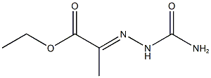 ethyl 2-[(aminocarbonyl)hydrazono]propanoate Structure