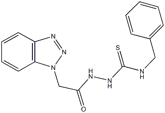 2-(1H-1,2,3-benzotriazol-1-ylacetyl)-N-benzylhydrazinecarbothioamide|